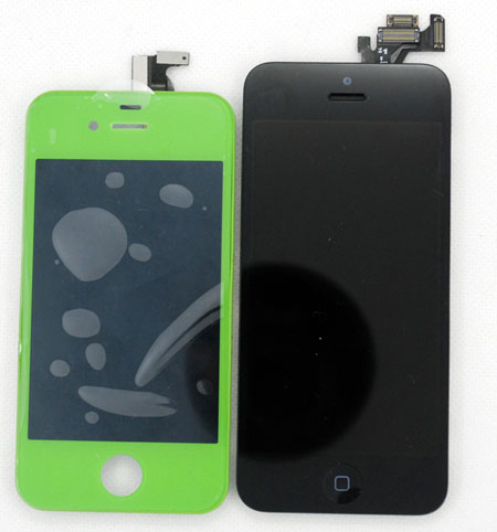 Hình ảnh được cho là iPhone thế hệ 6 (phải) có thiết kế dài hơn so với iPhone 4S.