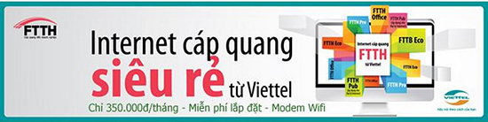 Cáp quang viettel HCM băng thông rộng tại Việt Nam